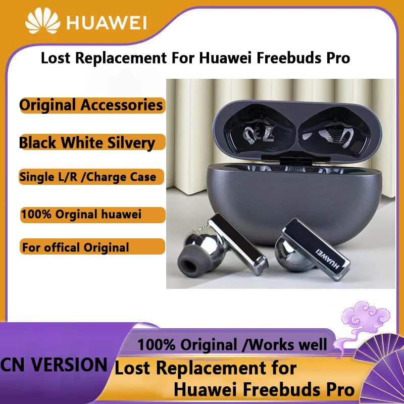 Replacement For Huawei Freebuds Pro Original Single Left or Right Earbuds or Charging Case Wireless Bluetooth Headphone Parts