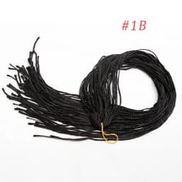 Zizi Braids Synthetic Crochet Hair Colored Box Braids Deep Wave Hair Long Senegalse Twist Braiding Hair Extensions for Russia