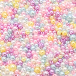 150Pcs Mix Size 3-8mm Beads With Hole Colorful Pearls Round Acrylic Imitation Pearl for DIY Jewelry Making Necklace Bracelet