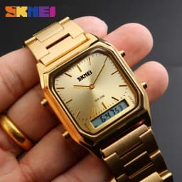 SKMEI 1220 Men Digital Dual Time Sports Chronograph 3bar Waterproof Quartz Wristwatches relogio masculino Fashion Casual Watch