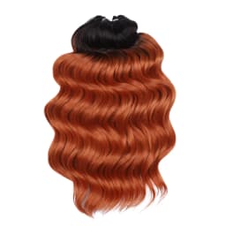 FREEDOM Synthetic Twist Crochet Curly Hair 16 Inch Deep Wave Braid Hair Ombre Blonde Brown Water Wave Braiding Hair Extensions