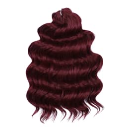 FREEDOM Synthetic Twist Crochet Curly Hair 16 Inch Deep Wave Braid Hair Ombre Blonde Brown Water Wave Braiding Hair Extensions