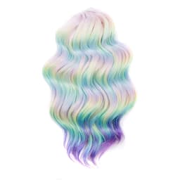 FREEDOM Synthetic Twist Crochet Curly Hair 16 Inch Deep Wave Braid Hair Ombre Blonde Brown Water Wave Braiding Hair Extensions
