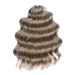FREEDOM Synthetic Twist Crochet Curly Hair 16 Inch Deep Wave Braid Hair Ombre Blonde Brown Water Wave Braiding Hair Extensions