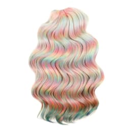 FREEDOM Synthetic Twist Crochet Curly Hair 16 Inch Deep Wave Braid Hair Ombre Blonde Brown Water Wave Braiding Hair Extensions