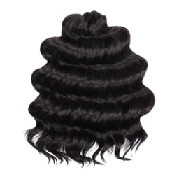 FREEDOM Synthetic Twist Crochet Curly Hair 16 Inch Deep Wave Braid Hair Ombre Blonde Brown Water Wave Braiding Hair Extensions
