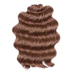 FREEDOM Synthetic Twist Crochet Curly Hair 16 Inch Deep Wave Braid Hair Ombre Blonde Brown Water Wave Braiding Hair Extensions