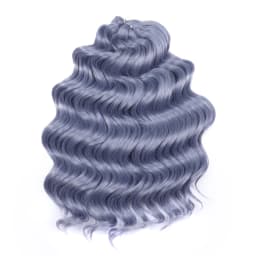 FREEDOM Synthetic Twist Crochet Curly Hair 16 Inch Deep Wave Braid Hair Ombre Blonde Brown Water Wave Braiding Hair Extensions