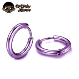1 Pair Implant Grade F136 Titanium Minimalist Huggie Hoop Earrings Helix Rook Lobe Conch Simple Hoops Ear Piercing 8/10/12mm