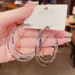 2022 New Trendy Simple Multiple Hoop Earrings For Woman Girls Geometric Irregular Fashion Earrings Party Jewelry