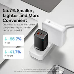 Baseus 65W GaN Charger Quick Charge Type C PD QC Charger USB Charger Portable Fast Charger For Laptop iPhone 17 16 15 14 13 Pro