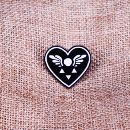 Video Game Undertale Delta Rune Symbol Enamel Pin Heart Badge Brooch Backpack Decoration Jewelry
