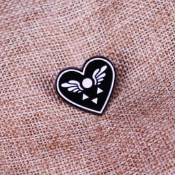 Video Game Undertale Delta Rune Symbol Enamel Pin Heart Badge Brooch Backpack Decoration Jewelry
