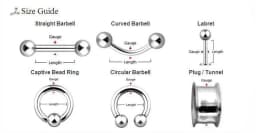 50pcs/lot Jewelry Piercing Ear Nose Eyebrow Lip Helix Tragus Stud Ring Body DIY Stainless Steel Body Jewelry for Women Men