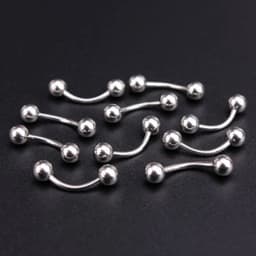 50pcs/lot Jewelry Piercing Ear Nose Eyebrow Lip Helix Tragus Stud Ring Body DIY Stainless Steel Body Jewelry for Women Men