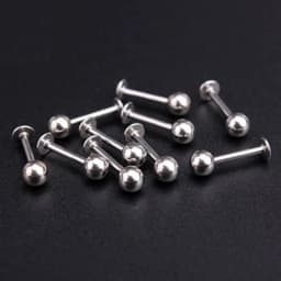 50pcs/lot Jewelry Piercing Ear Nose Eyebrow Lip Helix Tragus Stud Ring Body DIY Stainless Steel Body Jewelry for Women Men