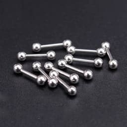 50pcs/lot Jewelry Piercing Ear Nose Eyebrow Lip Helix Tragus Stud Ring Body DIY Stainless Steel Body Jewelry for Women Men