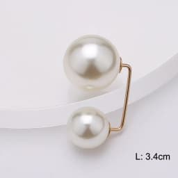 Pearl Brooch Pin For Women Scarf Double Pearl Fixed Safety Pin Accessories Clothes Buckle Clips Multifunction Brooch Clips Lapel