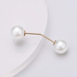Pearl Brooch Pin For Women Scarf Double Pearl Fixed Safety Pin Accessories Clothes Buckle Clips Multifunction Brooch Clips Lapel