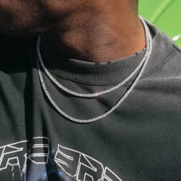 New Thin 3mm CZ 1 Row Shiny Tennis Chain Necklace Hip Hop Iced Out Bling Cubic Zircon Choker Jewelry Gold Color For Women Men