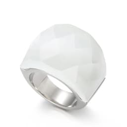 Stainless Steel For Women Large Crystal Glass Stone Pink Color Knuckle Charm Engagement Rings Trendy Wedding Bands Party Jewelry