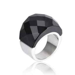 Stainless Steel For Women Large Crystal Glass Stone Pink Color Knuckle Charm Engagement Rings Trendy Wedding Bands Party Jewelry