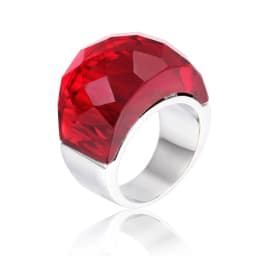 Stainless Steel For Women Large Crystal Glass Stone Pink Color Knuckle Charm Engagement Rings Trendy Wedding Bands Party Jewelry