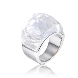 Stainless Steel For Women Large Crystal Glass Stone Pink Color Knuckle Charm Engagement Rings Trendy Wedding Bands Party Jewelry