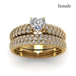 Fashion Couple Rings Vintage Stainless Steel Men Wedding Ring Elegant Women Square Cut Zircon Rings Set Engagement Jewelry Gifts