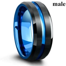 Fashion Couple Rings Vintage Stainless Steel Men Wedding Ring Elegant Women Square Cut Zircon Rings Set Engagement Jewelry Gifts