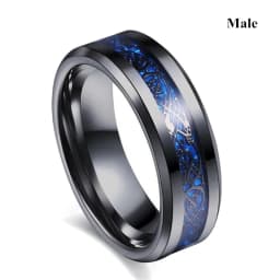 Fashion Couple Rings Vintage Stainless Steel Men Wedding Ring Elegant Women Square Cut Zircon Rings Set Engagement Jewelry Gifts