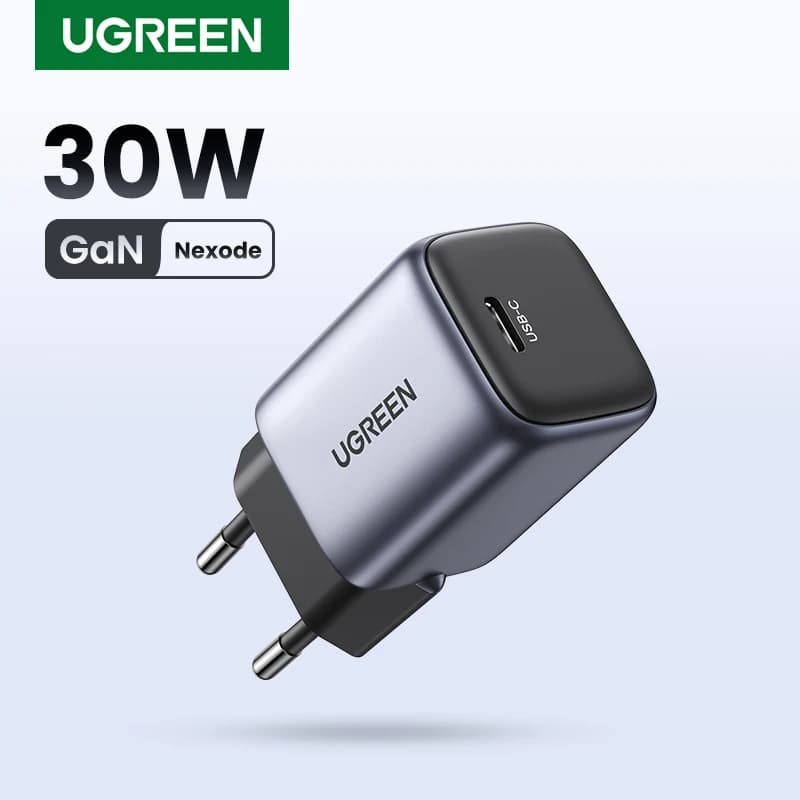 UGREEN GaN 30W Fast Charger for iPhone 18 17 16 Pro PD3.0 Charger for iPad Pro Tablet Samsung Xiaomi Type C Phone USB Charger