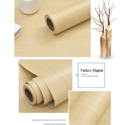 WZF Waterproof Self Adhesive Wallpaper Roll Furniture Cabinets Vinyl Decorative Film Wood Grain DIY Wall Stickers For Home Decor
