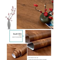 WZF Waterproof Self Adhesive Wallpaper Roll Furniture Cabinets Vinyl Decorative Film Wood Grain DIY Wall Stickers For Home Decor