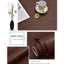 WZF Waterproof Self Adhesive Wallpaper Roll Furniture Cabinets Vinyl Decorative Film Wood Grain DIY Wall Stickers For Home Decor