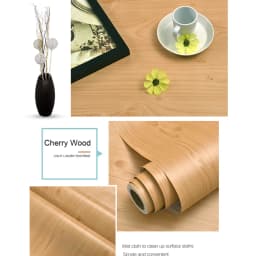 WZF Waterproof Self Adhesive Wallpaper Roll Furniture Cabinets Vinyl Decorative Film Wood Grain DIY Wall Stickers For Home Decor