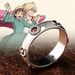 Anime Cosplay Ring Hayao Miyazaki Sophie Howl Costumes Unisex Metal Rings Jewelry Prop Accessories Gift