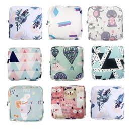 Women Sanitary Napkin Tampon Storage Bag Cute Sanitary Pad Pouches Portable Makeup Lipstick Key Earphone Data Cables Organizer