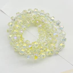 30Pcs Wheel Shape Austrian Crystal Glass Beads Flat Round 8x6mm Glass Loose Beads For Jewelry Making Bracelets Accessories DIY