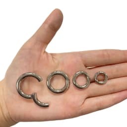 ASTM F136 Titanium PIERC Hinged Segment Hoop Earrings Large size Nose Rings 10G-6G 2.5mm-4mm Seamless Labret Lip Body Piercing
