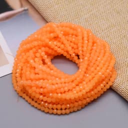 New 2 3 4mm Dyeing Rondelle Crystal Glass Beads Summer Color Faceted Loose Spacer Glass Beads for Jewelry Making DIY Necklace