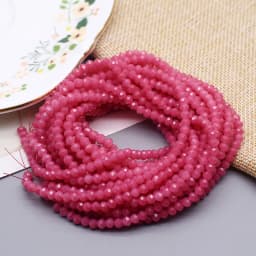 New 2 3 4mm Dyeing Rondelle Crystal Glass Beads Summer Color Faceted Loose Spacer Glass Beads for Jewelry Making DIY Necklace