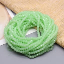 New 2 3 4mm Dyeing Rondelle Crystal Glass Beads Summer Color Faceted Loose Spacer Glass Beads for Jewelry Making DIY Necklace