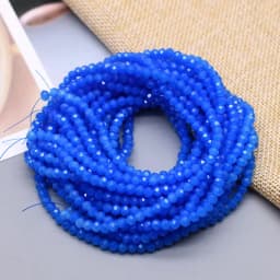 New 2 3 4mm Dyeing Rondelle Crystal Glass Beads Summer Color Faceted Loose Spacer Glass Beads for Jewelry Making DIY Necklace