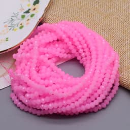 New 2 3 4mm Dyeing Rondelle Crystal Glass Beads Summer Color Faceted Loose Spacer Glass Beads for Jewelry Making DIY Necklace