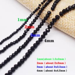 New 2 3 4mm Dyeing Rondelle Crystal Glass Beads Summer Color Faceted Loose Spacer Glass Beads for Jewelry Making DIY Necklace