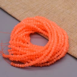 New 2 3 4mm Dyeing Rondelle Crystal Glass Beads Summer Color Faceted Loose Spacer Glass Beads for Jewelry Making DIY Necklace