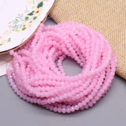 New 2 3 4mm Dyeing Rondelle Crystal Glass Beads Summer Color Faceted Loose Spacer Glass Beads for Jewelry Making DIY Necklace