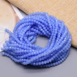 New 2 3 4mm Dyeing Rondelle Crystal Glass Beads Summer Color Faceted Loose Spacer Glass Beads for Jewelry Making DIY Necklace