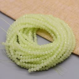 New 2 3 4mm Dyeing Rondelle Crystal Glass Beads Summer Color Faceted Loose Spacer Glass Beads for Jewelry Making DIY Necklace